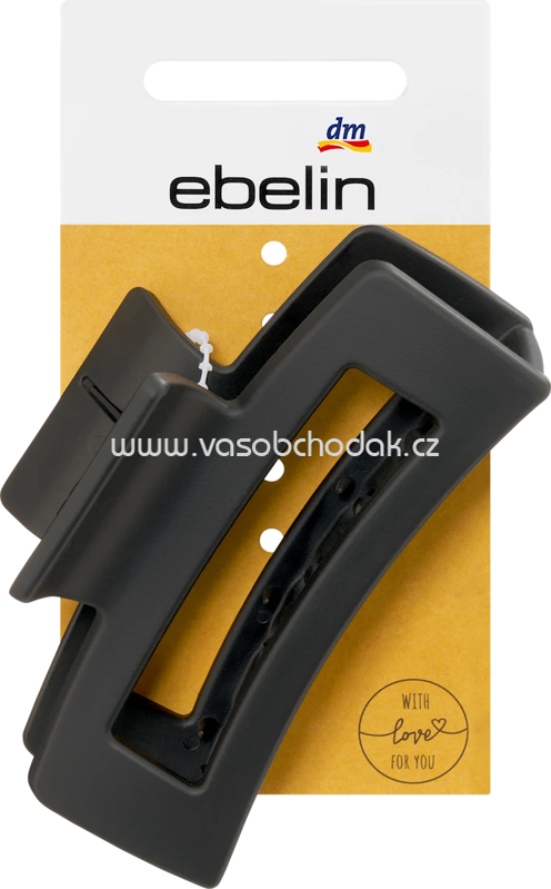 ebelin Haarklammer cutout schwarz, 1 St ebelin Haarklammer cutout schwarz, 1 St