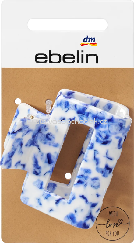 ebelin Haarklammer Keramik-Optik blau-weiß, 1 St ebelin Haarklammer Keramik-Optik blau-weiß, 1 St