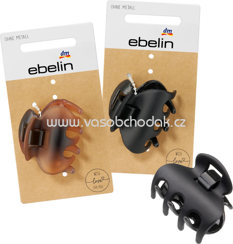 ebelin Haarklammer midi schwarz/braun, 1 St ebelin Haarklammer midi schwarz/braun, 1 St