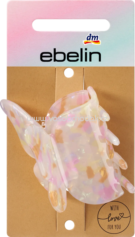 ebelin Haarklammer Schmetterling rosa, 1 St ebelin Haarklammer Schmetterling rosa, 1 St