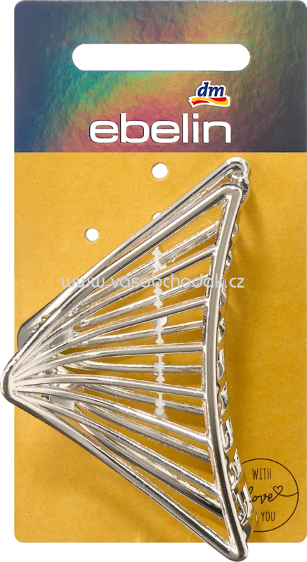 ebelin Haarklammer Silber-Optik, 1 St ebelin Haarklammer Silber-Optik, 1 St