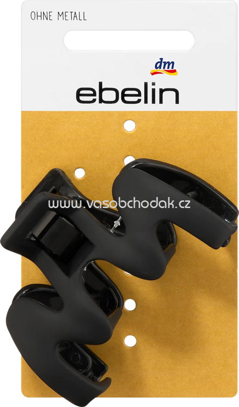 ebelin Haarklammer Wellenform metallfrei schwarz, 1 St ebelin Haarklammer Wellenform metallfrei schwarz, 1 St