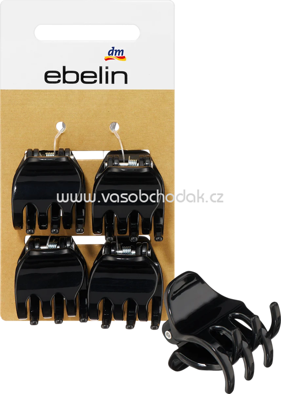 ebelin Haarklammern midi, schwarz, 4 St ebelin Haarklammern midi, schwarz, 4 St