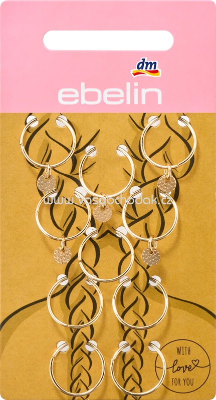 ebelin Haarpiercings Gold-Optik, 10 St ebelin Haarpiercings Gold-Optik, 10 St