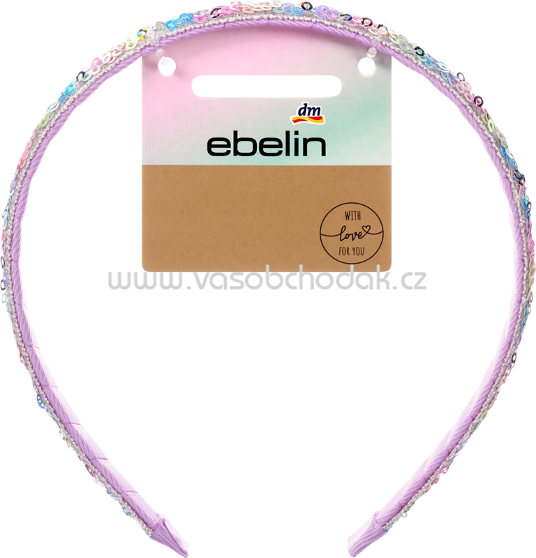 ebelin Haarreif Pailletten lila, 1 St ebelin Haarreif Pailletten lila, 1 St