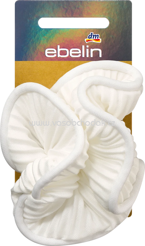 ebelin Scrunchie Plissee, weiß, 1 St ebelin Scrunchie Plissee, weiß, 1 St