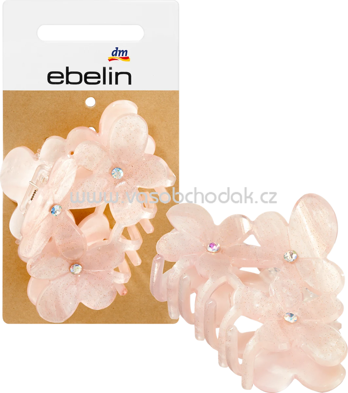 ebelin Haarklammer Blume rosé, 1 St ebelin Haarklammer Blume rosé, 1 St