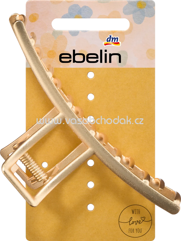 ebelin Haarklammer Gold-Optik matt, 1 St ebelin Haarklammer Gold-Optik matt, 1 St