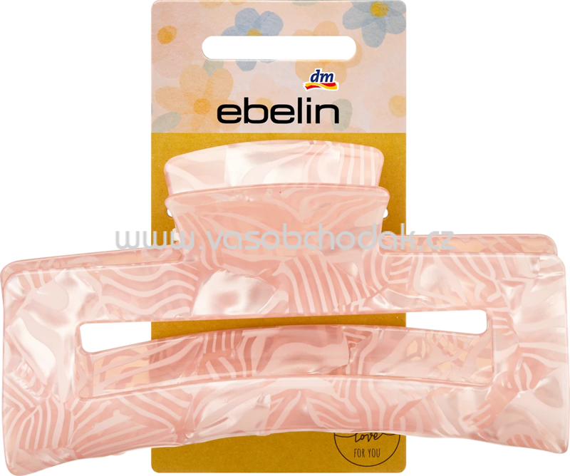 ebelin Haarklammer maxi, rosa, 1 St ebelin Haarklammer maxi, rosa, 1 St