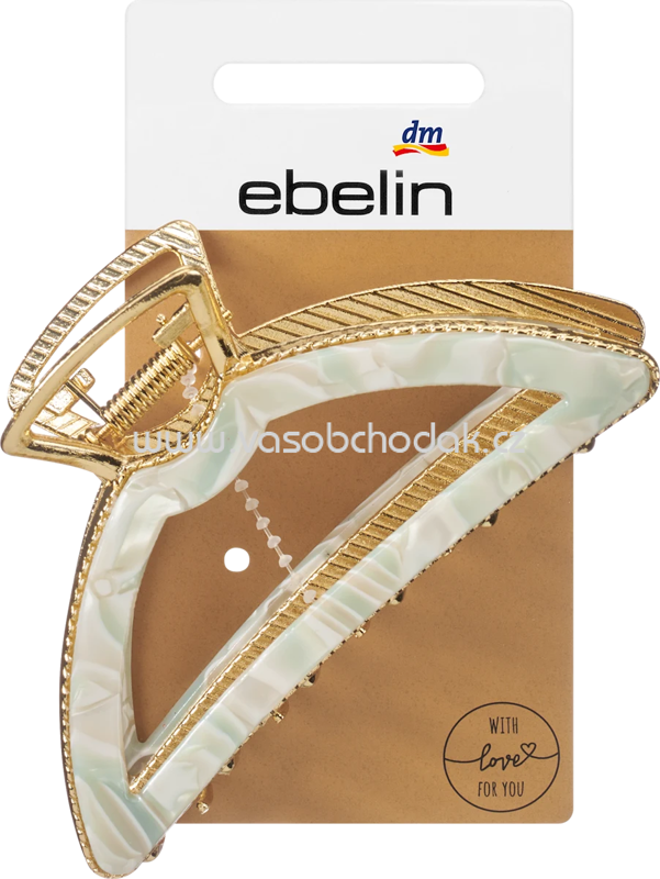 ebelin Haarklammer Metall Gletscher-Optik, 1 St ebelin Haarklammer Metall Gletscher-Optik, 1 St