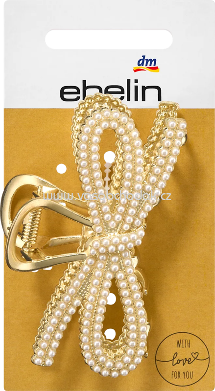 ebelin Haarklammer Schleife mit Perlen Gold-Optik, 1 St ebelin Haarklammer Schleife mit Perlen Gold-Optik, 1 St