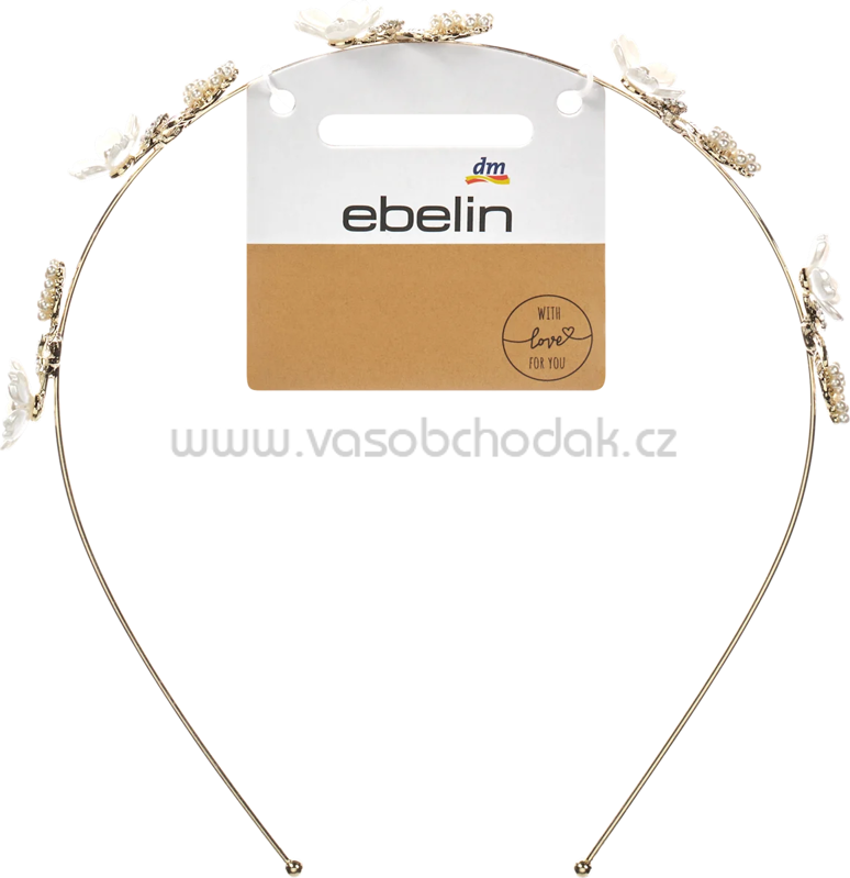 ebelin Haarreif Metall mit Blumenapplikationen Gold-Optik, 1 St ebelin Haarreif Metall mit Blumenapplikationen Gold-Optik, 1 St