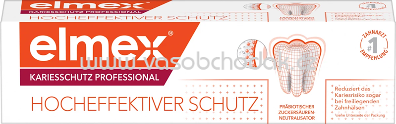 elmex Zahnpasta Kariesschutz Professional, 75 ml