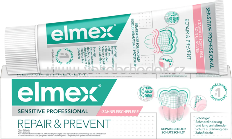 elmex Zahnpasta Sensitive Professional Repair & Prevent, 75 ml elmex Zahnpasta Sensitive Professional Repair & Prevent, 75 ml