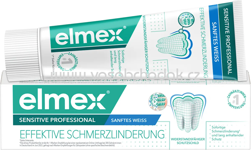 elmex Zahnpasta Sensitive Professional Sanftes Weiss, 75 ml elmex Zahnpasta Sensitive Professional Sanftes Weiss, 75 ml