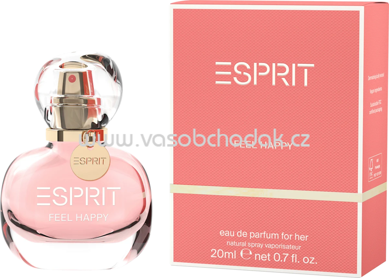 ESPRIT Feel happy for her Eau de Parfum, 20 ml ESPRIT Feel happy for her Eau de Parfum, 20 ml