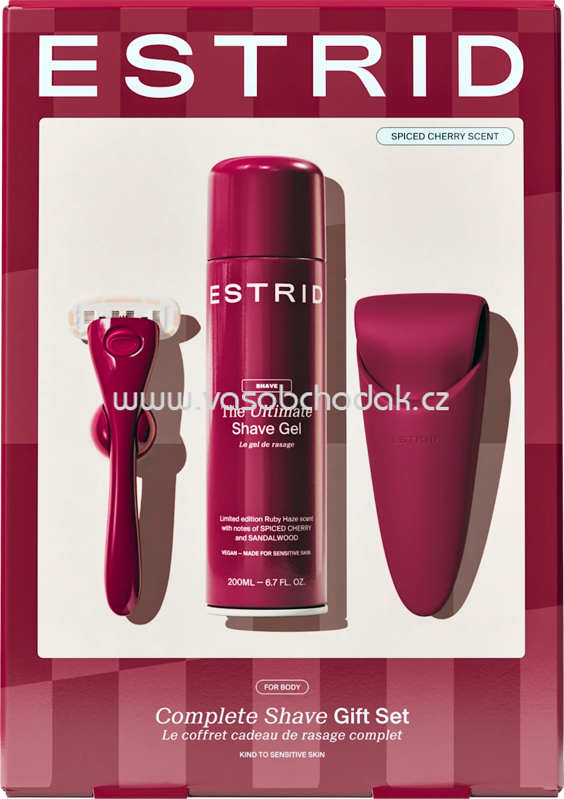 Estrid Geschenkset, ruby Complete Shave Set 5tlg, 1 St