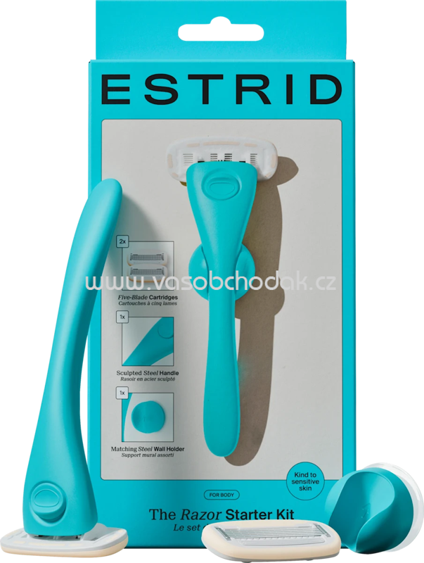 Estrid Rasierer, aqua Starterset, 1 St