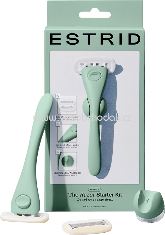 Estrid Rasierer, jade Starterset, 1 St