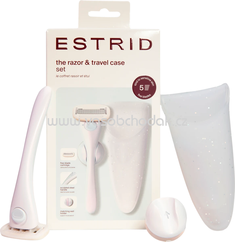 Estrid Rasierer, pearl Reiseset, 1 St