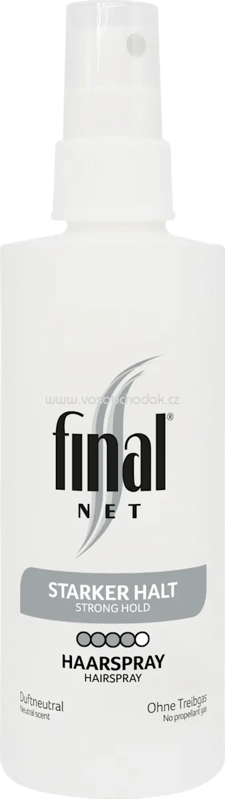 Final Net Haarspray Duftneutral, starker Halt, 125 ml