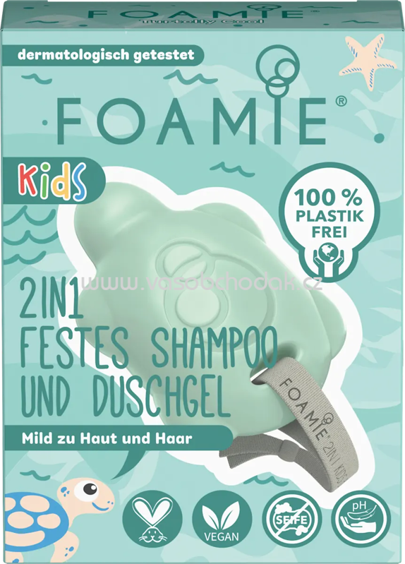 Foamie Festes Shampoo & Duschgel 2in1 grün, 80 g Foamie Festes Shampoo & Duschgel 2in1 grün, 80 g