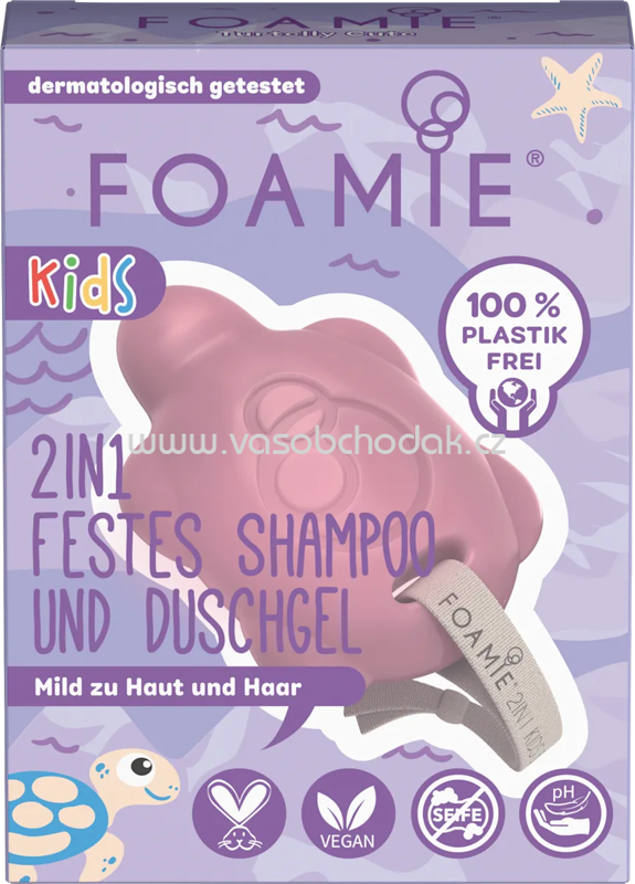 Foamie Festes Shampoo & Duschgel 2in1 lila, 80 g Foamie Festes Shampoo & Duschgel 2in1 lila, 80 g