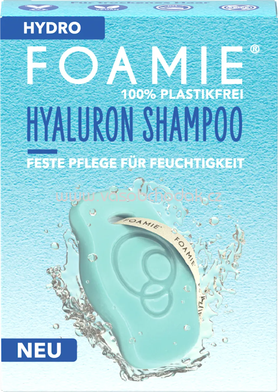 Foamie Festes Shampoo Hydro mit Hyaluron, 80 g Foamie Festes Shampoo Hydro mit Hyaluron, 80 g