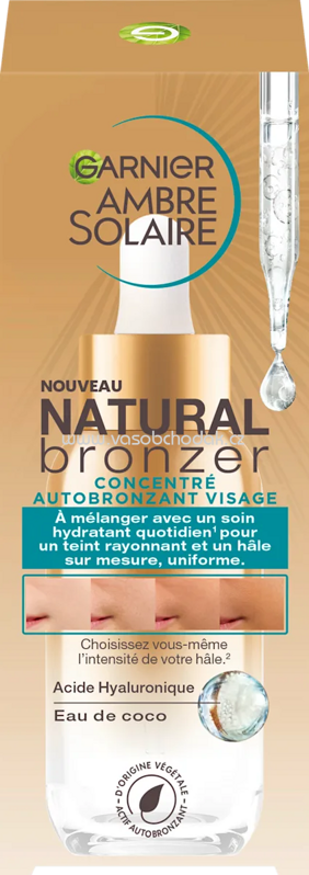 Garnier Ambre Solaire Selbstbräuner Konzentrat Gesicht Natural Bronzer, 30 ml Garnier Ambre Solaire Selbstbräuner Konzentrat Gesicht Natural Bronzer, 30 ml