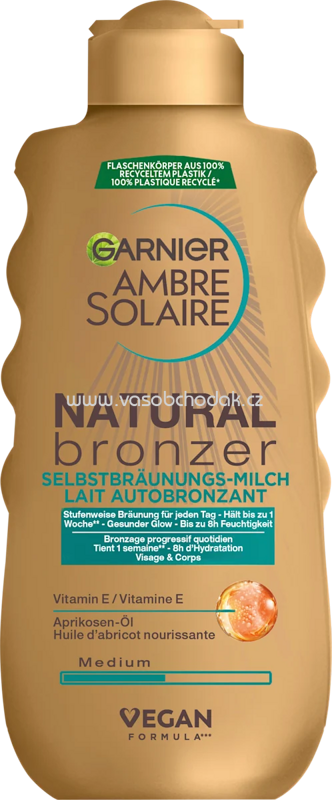 Garnier Ambre Solaire Selbstbräuner Milch natural bronzer, 175 ml