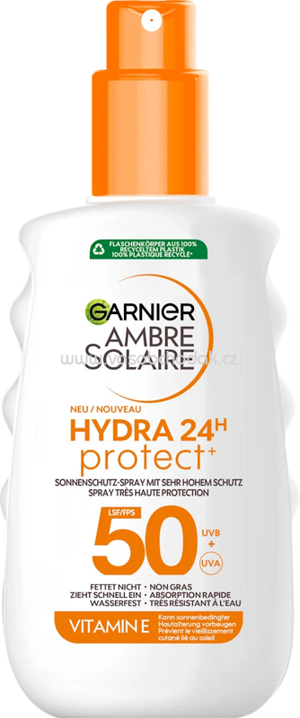 Garnier Ambre Solaire Sonnenspray HYDRA 24h protect, LSF 50, 150 ml Garnier Ambre Solaire Sonnenspray HYDRA 24h protect, LSF 50, 150 ml