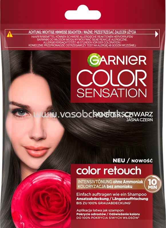 GARNIER Color Sensation Intensivtönung Schwarz, 1 St GARNIER Color Sensation Intensivtönung Schwarz, 1 St