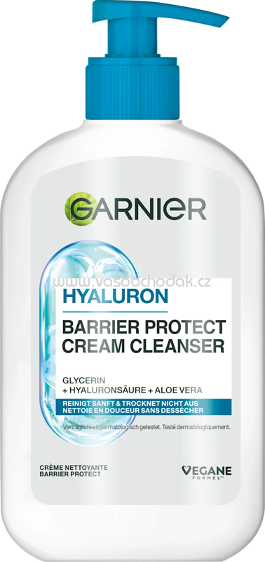 GARNIER Cleanser Hyaluron Barrier Protect Cream, 250 ml GARNIER Cleanser Hyaluron Barrier Protect Cream, 250 ml