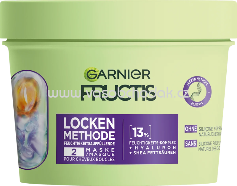 GARNIER FRUCTIS Haarmaske Locken Methode Feuchtigkeit, 370 ml