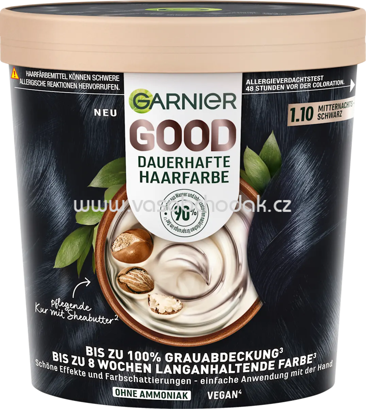 GARNIER GOOD Haarfarbe 1.10 Mitternachtsschwarz, 1 St