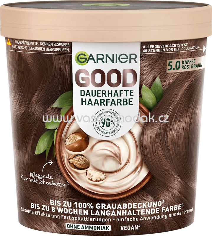 GARNIER GOOD Haarfarbe 5.0 Kaffee Rostbraun, 1 St GARNIER GOOD Haarfarbe 5.0 Kaffee Rostbraun, 1 St