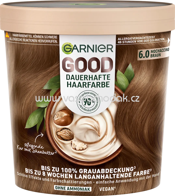 GARNIER GOOD Haarfarbe 6.0 Mocchaccino Braun, 1 St GARNIER GOOD Haarfarbe 6.0 Mocchaccino Braun, 1 St