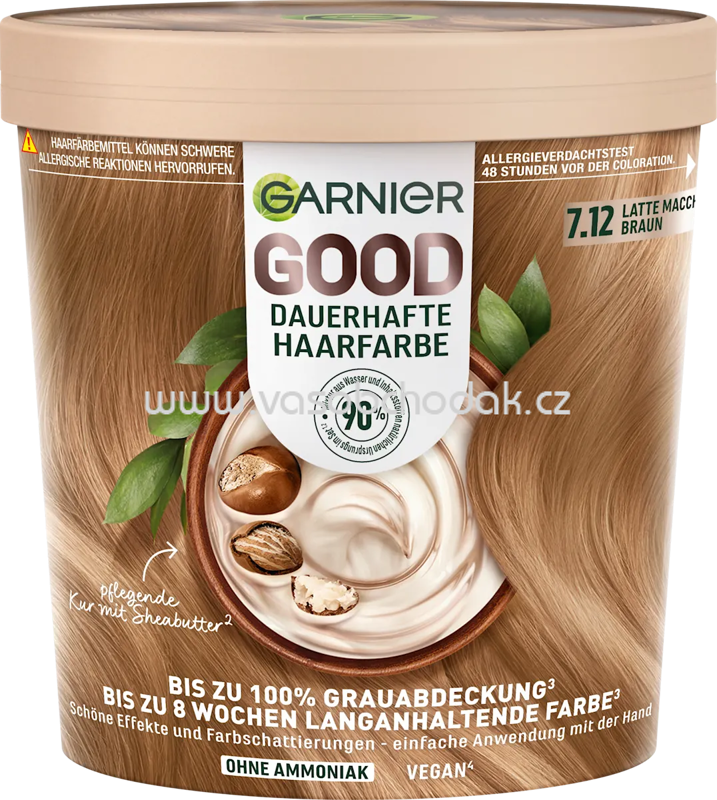 GARNIER GOOD Haarfarbe 7.12 Latte Macchiato Braun, 1 St GARNIER GOOD Haarfarbe 7.12 Latte Macchiato Braun, 1 St