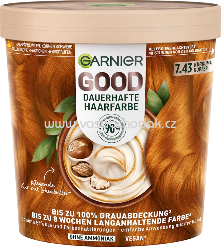 GARNIER GOOD Haarfarbe 7.43 Kurkuma Kupfer, 1 St GARNIER GOOD Haarfarbe 7.43 Kurkuma Kupfer, 1 St