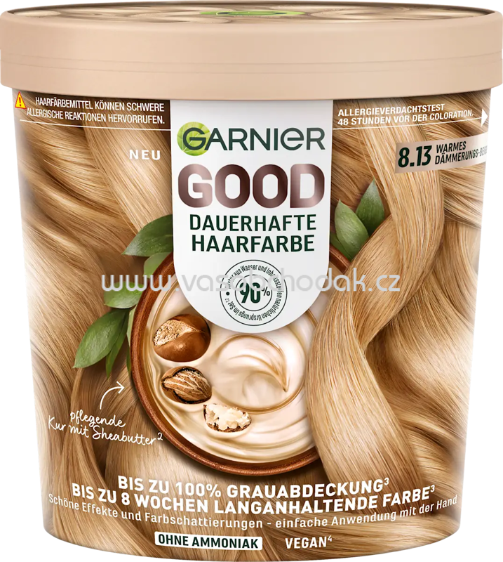 GARNIER GOOD Haarfarbe 8.13 Warmes Dämmerungs-Beige, 1 St GARNIER GOOD Haarfarbe 8.13 Warmes Dämmerungs-Beige, 1 St