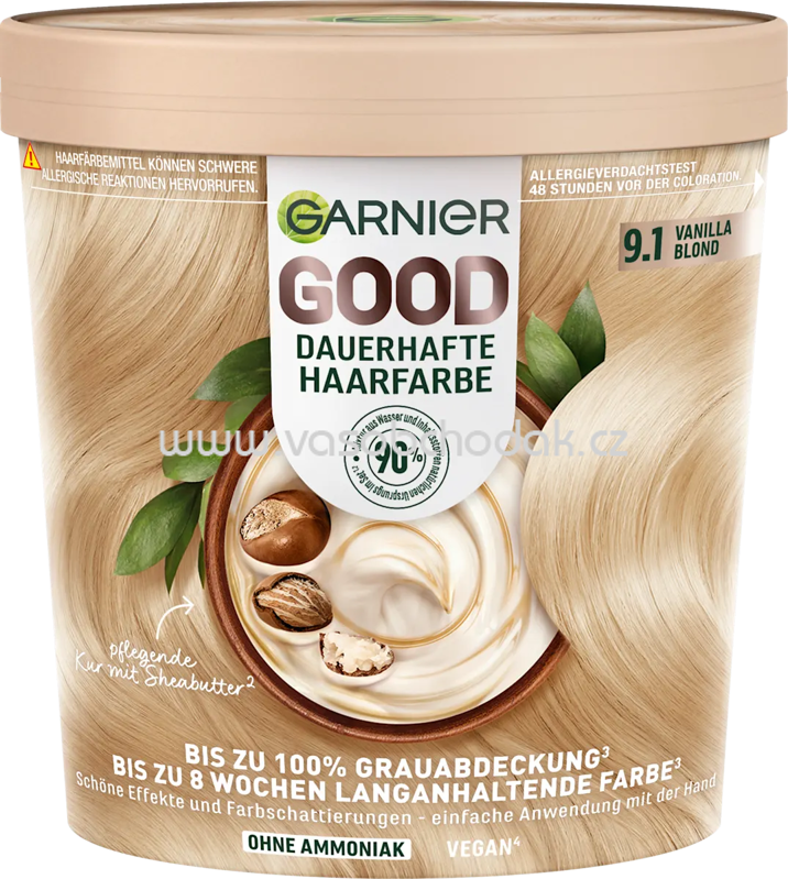 GARNIER GOOD Haarfarbe 9.1 Vanilla Blond, 1 St GARNIER GOOD Haarfarbe 9.1 Vanilla Blond, 1 St