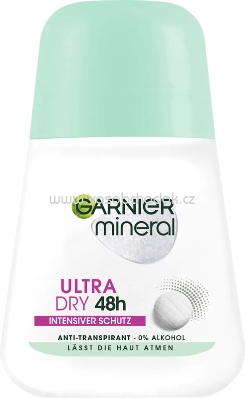 GARNIER mineral Antitranspirant Deo Roll-on Ultra Dry 48h, 50 ml