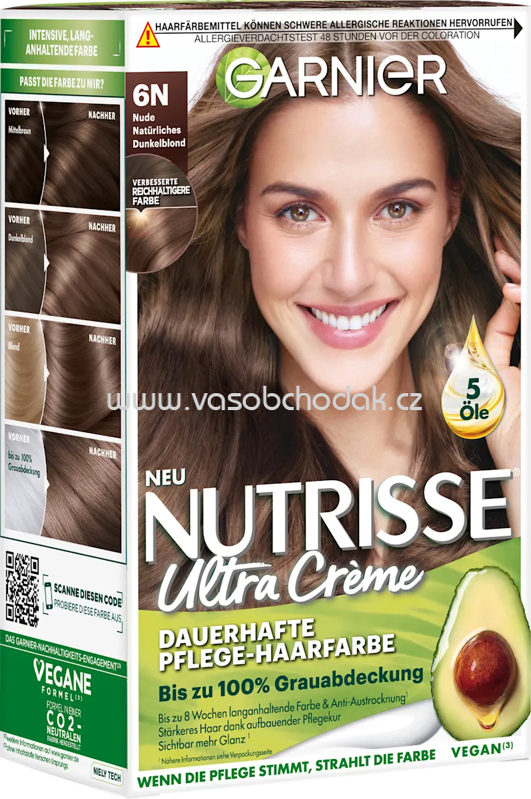 GARNIER NUTRISSE Haarfarbe 6N Nude Natürliches Dunkelblond, 1 St