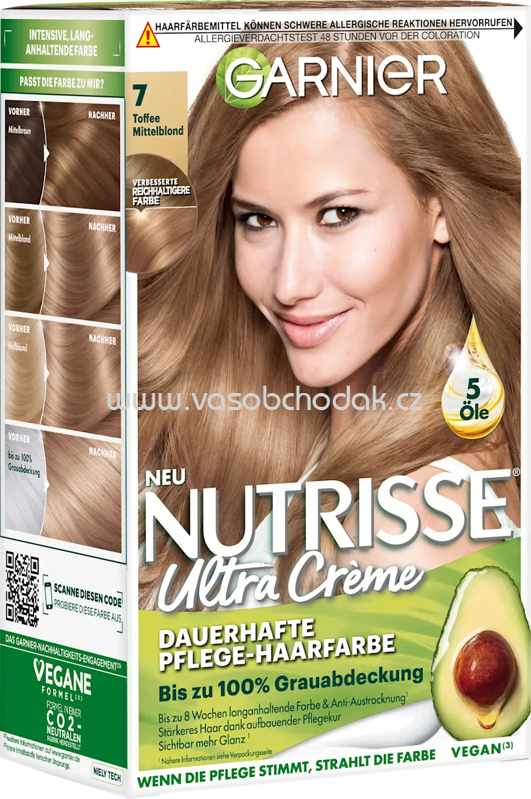 GARNIER NUTRISSE Haarfarbe 7 Toffee Mittelblond, 1 St GARNIER NUTRISSE Haarfarbe 7 Toffee Mittelblond, 1 St