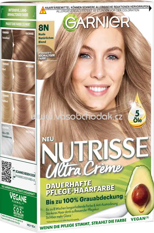 GARNIER NUTRISSE Haarfarbe 8N Nude Natürliches Blond, 1 St
