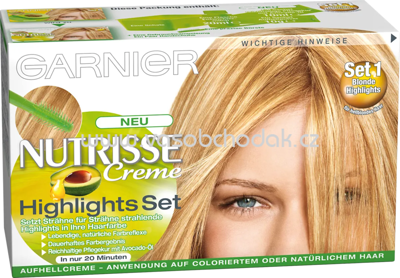 GARNIER NUTRISSE Strähnchen Set 1 für hellblondes Haar, 1 St