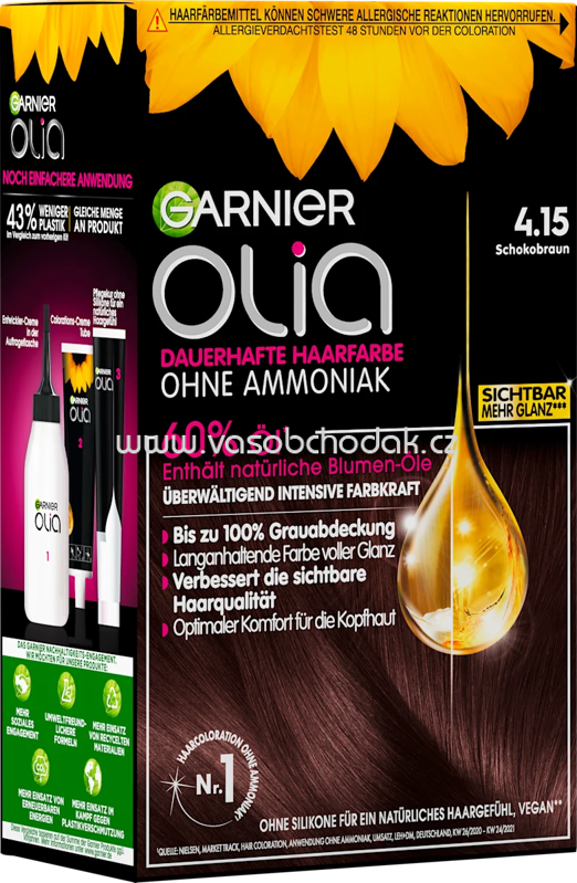 GARNIER olia Haarfarbe 4.15 Schokobraun, 1 St GARNIER olia Haarfarbe 4.15 Schokobraun, 1 St