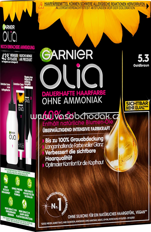 GARNIER olia Haarfarbe 5.3 Goldbraun, 1 St GARNIER olia Haarfarbe 5.3 Goldbraun, 1 St