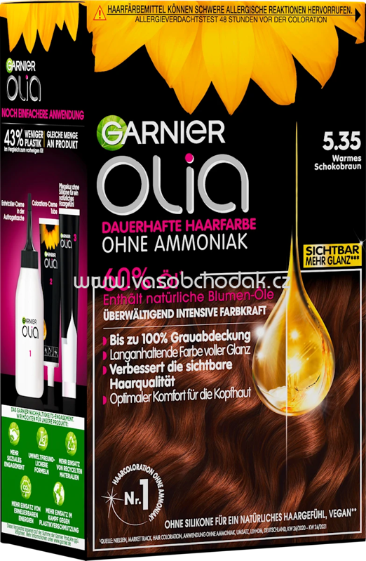 GARNIER olia Haarfarbe 5.35 Warmes Schokobraun, 1 St GARNIER olia Haarfarbe 5.35 Warmes Schokobraun, 1 St
