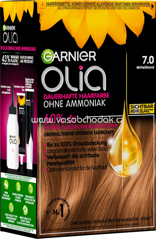 GARNIER olia Haarfarbe 7.0 Mittelblond, 1 St GARNIER olia Haarfarbe 7.0 Mittelblond, 1 St